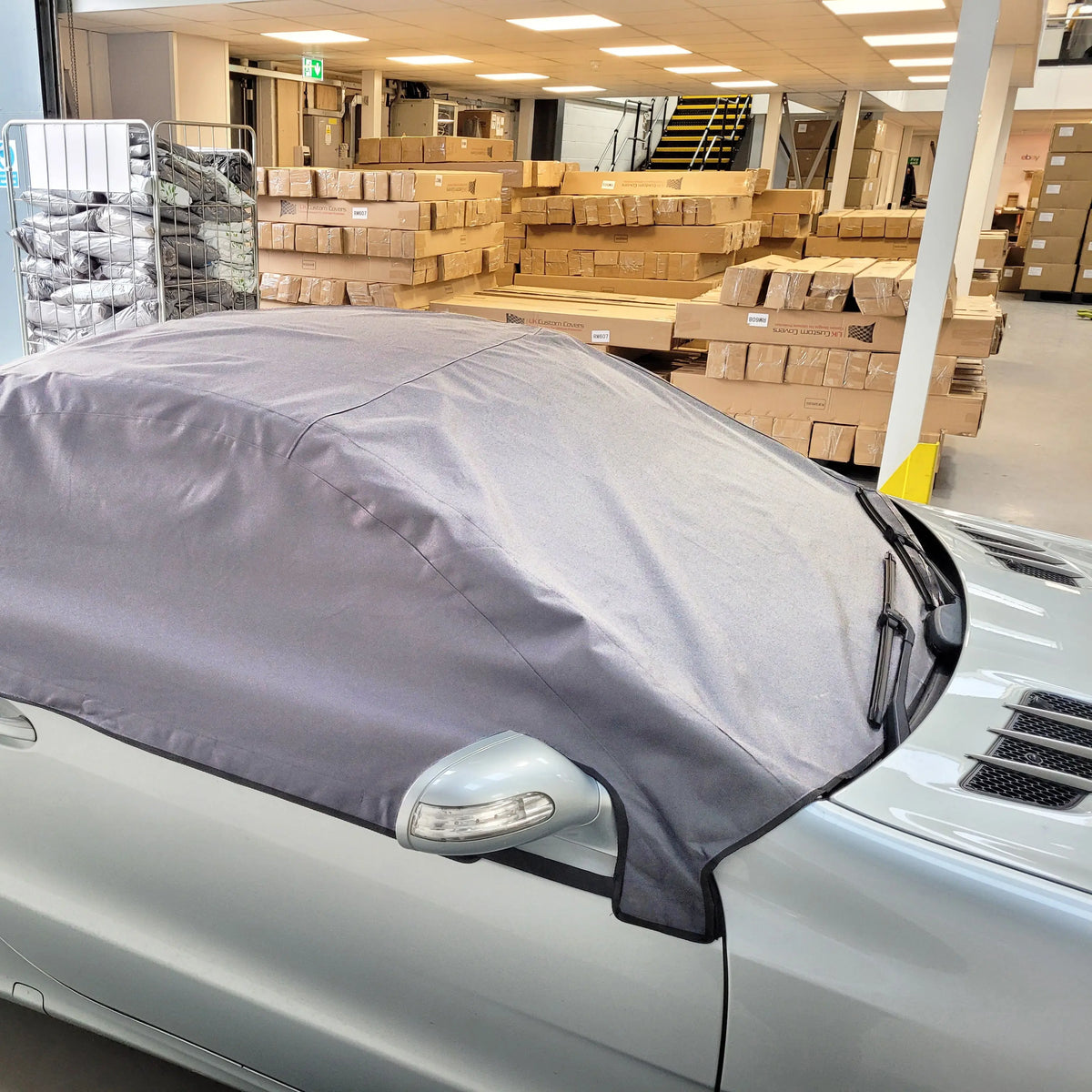 Mercedes SL Soft Top Half Cover Roof Protector (2001-2011) - UK Custom Covers