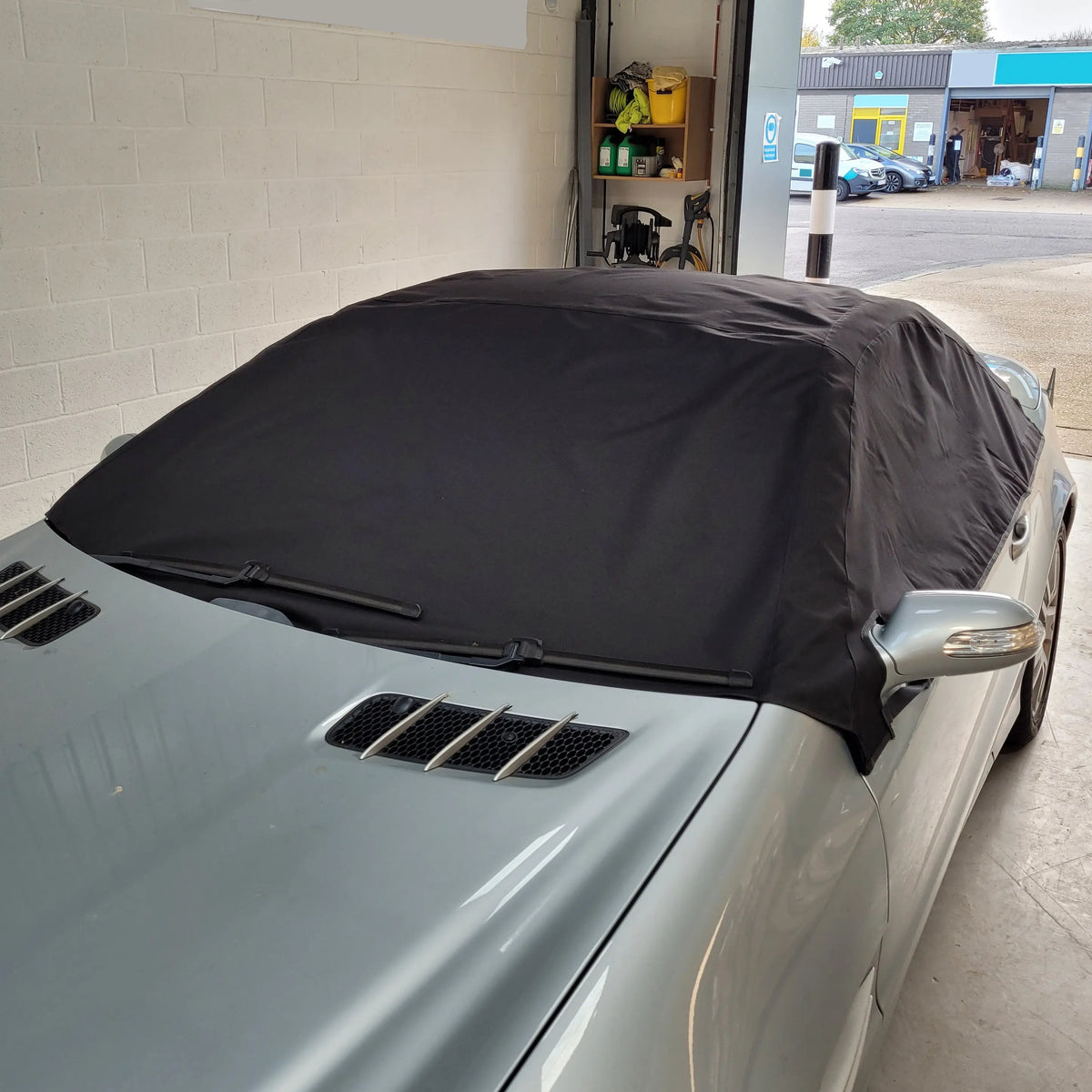 Mercedes SL Soft Top Half Cover Roof Protector (2001-2011) - UK Custom Covers