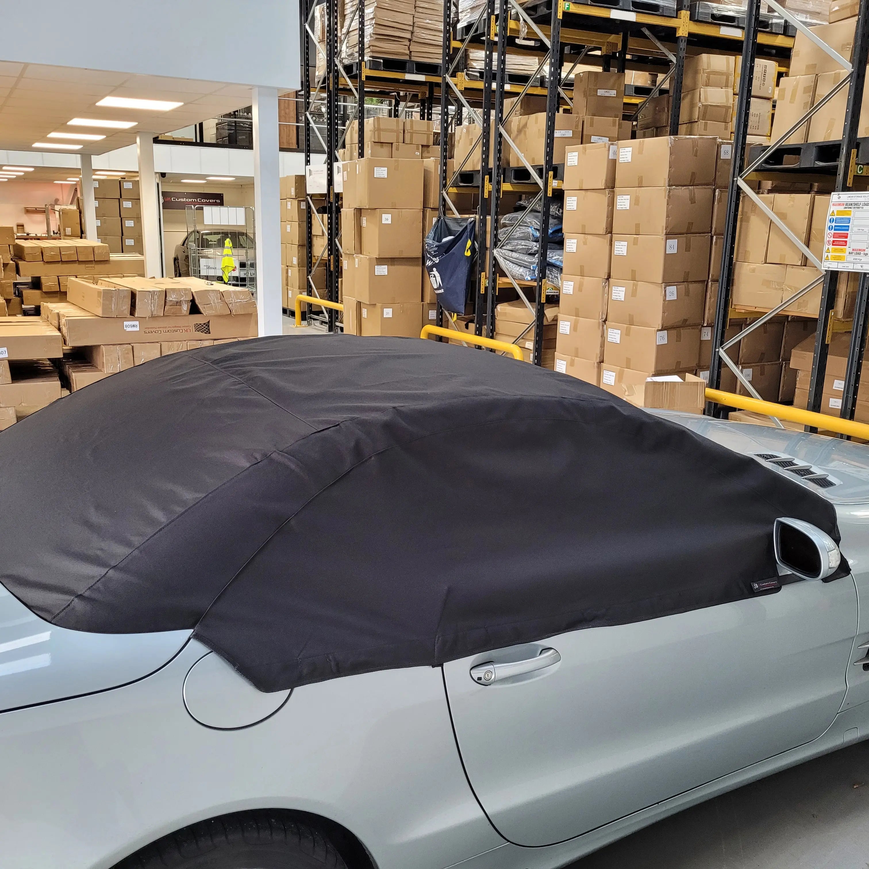 Mercedes SL Soft Top Half Cover Roof Protector (2001-2011) - UK Custom Covers
