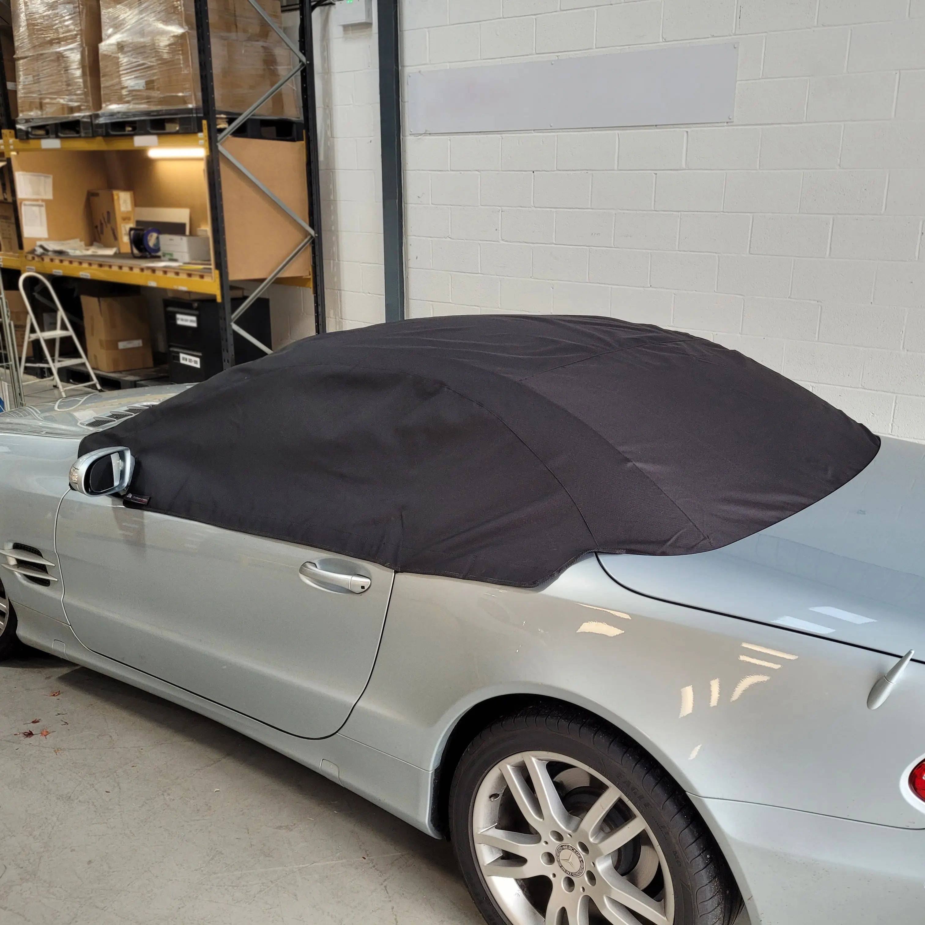 Mercedes SL Soft Top Half Cover Roof Protector (2001-2011) - UK Custom Covers