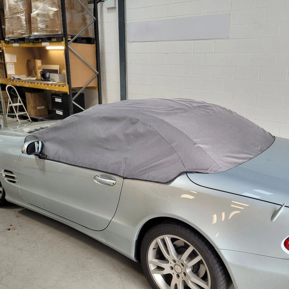 Mercedes SL Soft Top Half Cover Roof Protector (2001-2011) - UK Custom Covers