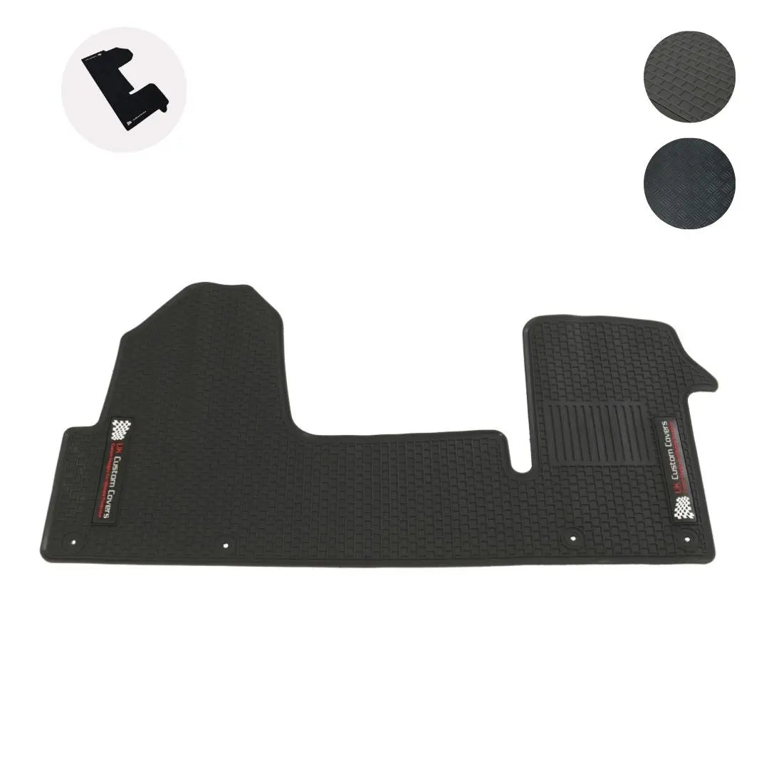 Renault Master Front Cab Rubber Floor Mats (2010 Onwards) - UK Custom Covers