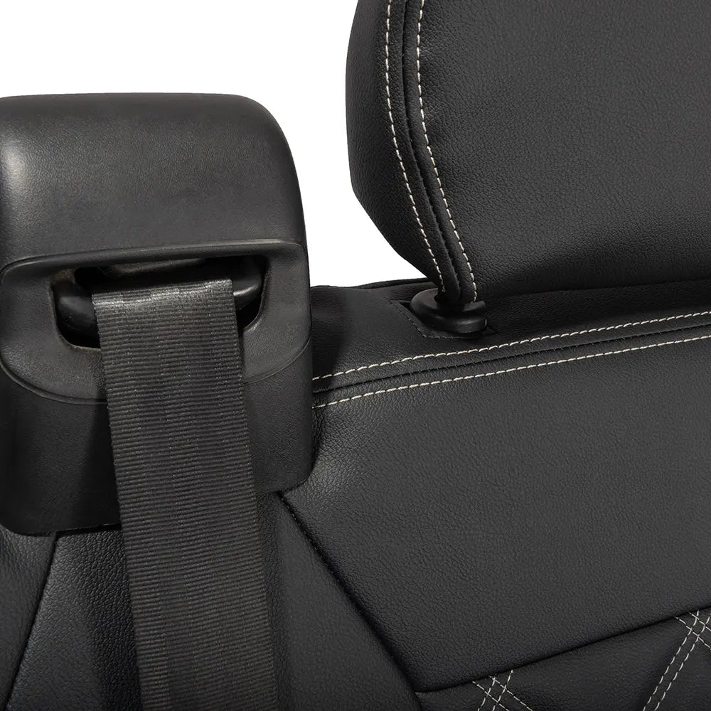 Iveco Daily Tailored Leatherette Front Seat Covers (2014-2022) - Black - UK Custom Covers