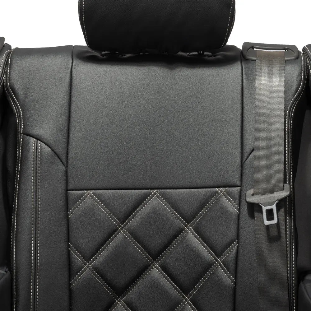 Fiat Talento Tailored Leatherette Seat Covers (2016 Onwards) - Black - UK Custom Covers