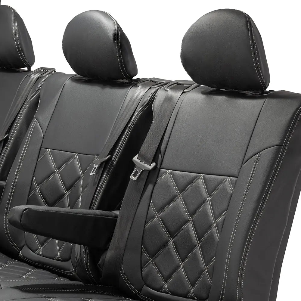 Fiat Talento Tailored Leatherette Seat Covers (2016 Onwards) - Black - UK Custom Covers