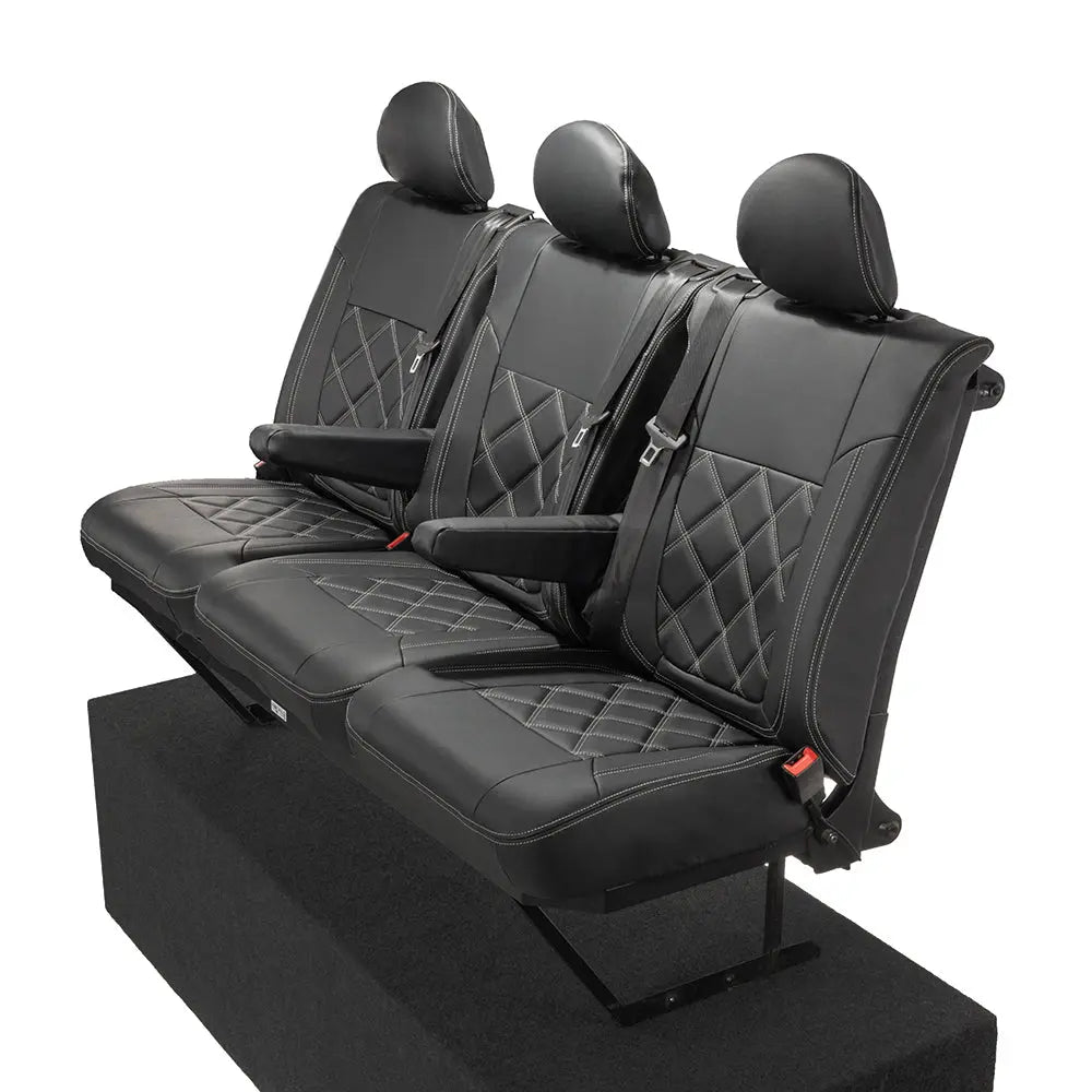Fiat Talento Tailored Leatherette Seat Covers (2016 Onwards) - Black - UK Custom Covers