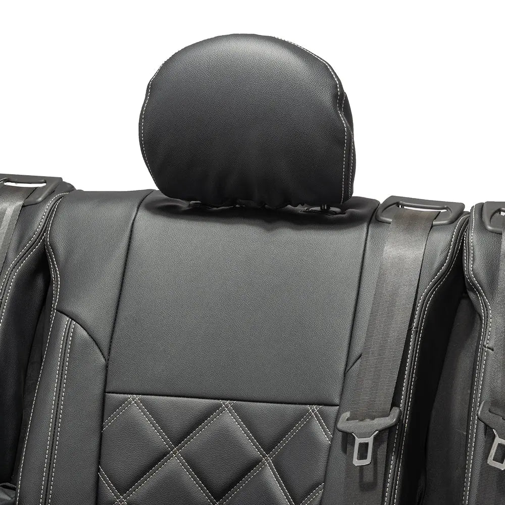 Fiat Talento Tailored Leatherette Seat Covers (2016 Onwards) - Black - UK Custom Covers