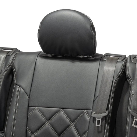 Renault Trafic Tailored Leatherette Seat Covers (2014 Onwards) - Black - UK Custom Covers