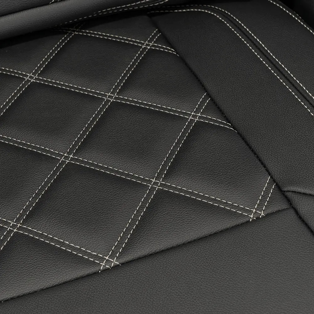 Fiat Talento Tailored Leatherette Seat Covers (2016 Onwards) - Black - UK Custom Covers