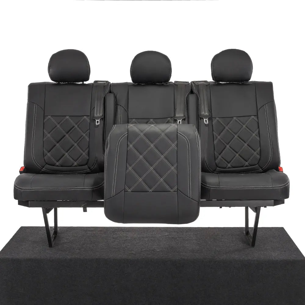 Fiat Talento Tailored Leatherette Seat Covers (2016 Onwards) - Black - UK Custom Covers