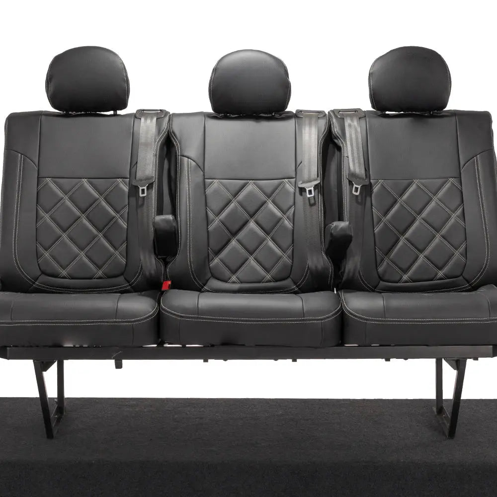 Fiat Talento Tailored Leatherette Seat Covers (2016 Onwards) - Black - UK Custom Covers