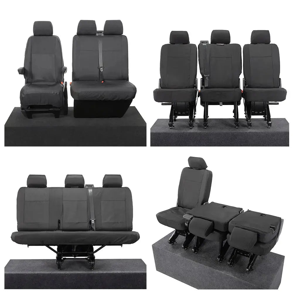 VW T6 / T6.1 Shuttle Tailored PU Seat Covers (2015 Onwards) - UK Custom Covers