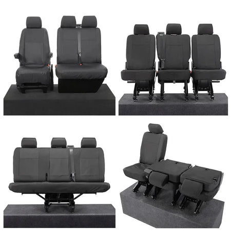 VW T6 / T6.1 Shuttle Tailored PU Seat Covers (2015 Onwards) - UK Custom Covers