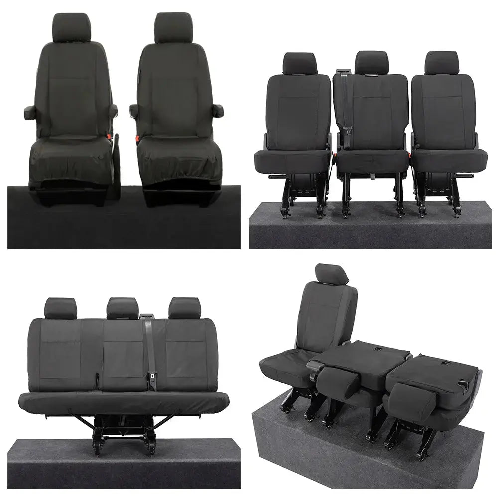 VW T6 / T6.1 Shuttle Tailored PU Seat Covers (2015 Onwards) - UK Custom Covers