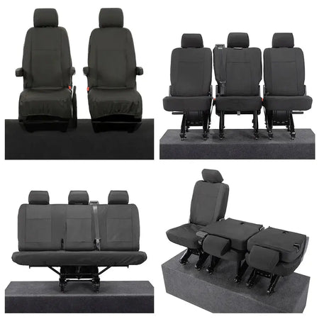 VW T6 / T6.1 Shuttle Tailored PU Seat Covers (2015 Onwards) - UK Custom Covers