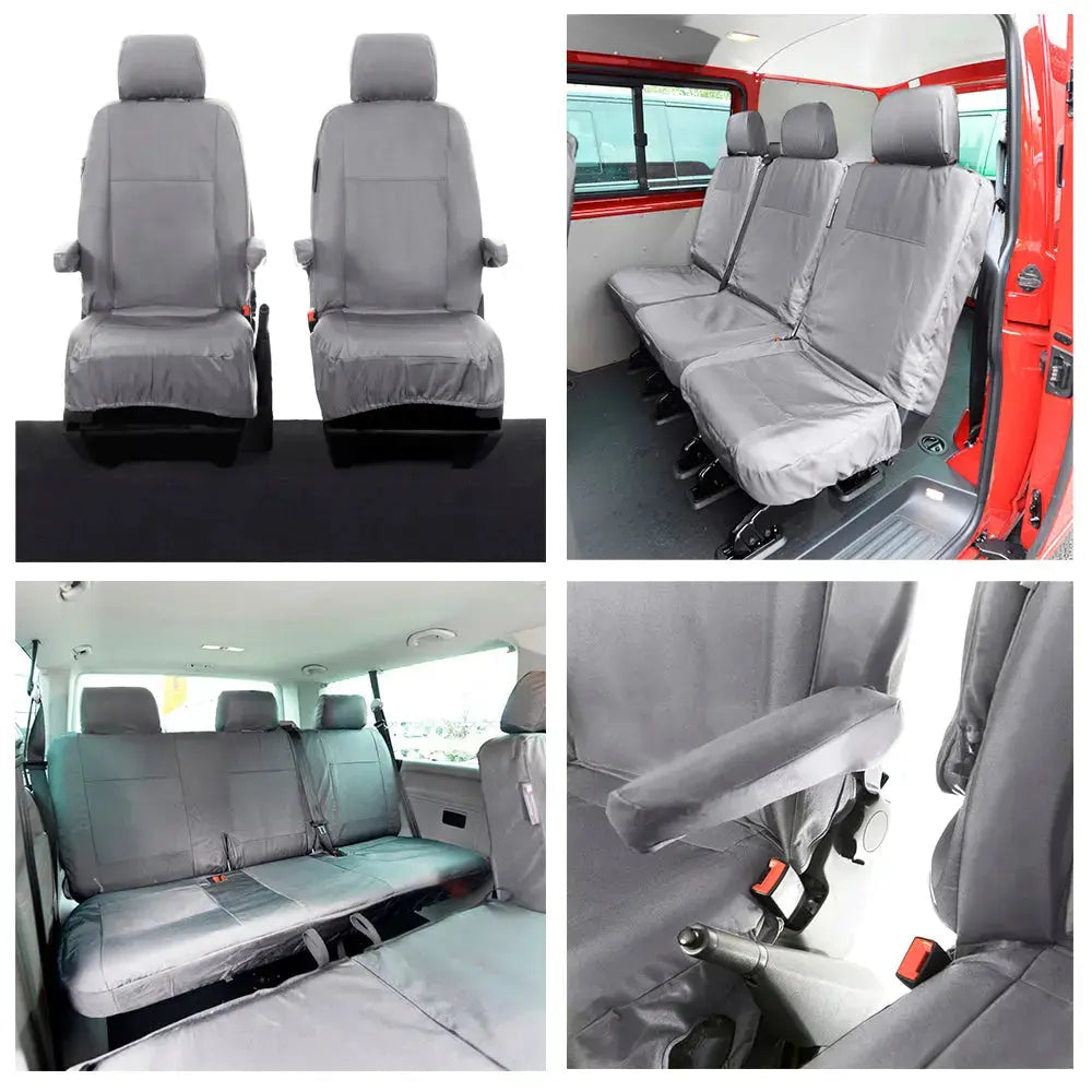 VW T6 / T6.1 Shuttle Tailored PU Seat Covers (2015 Onwards) - UK Custom Covers