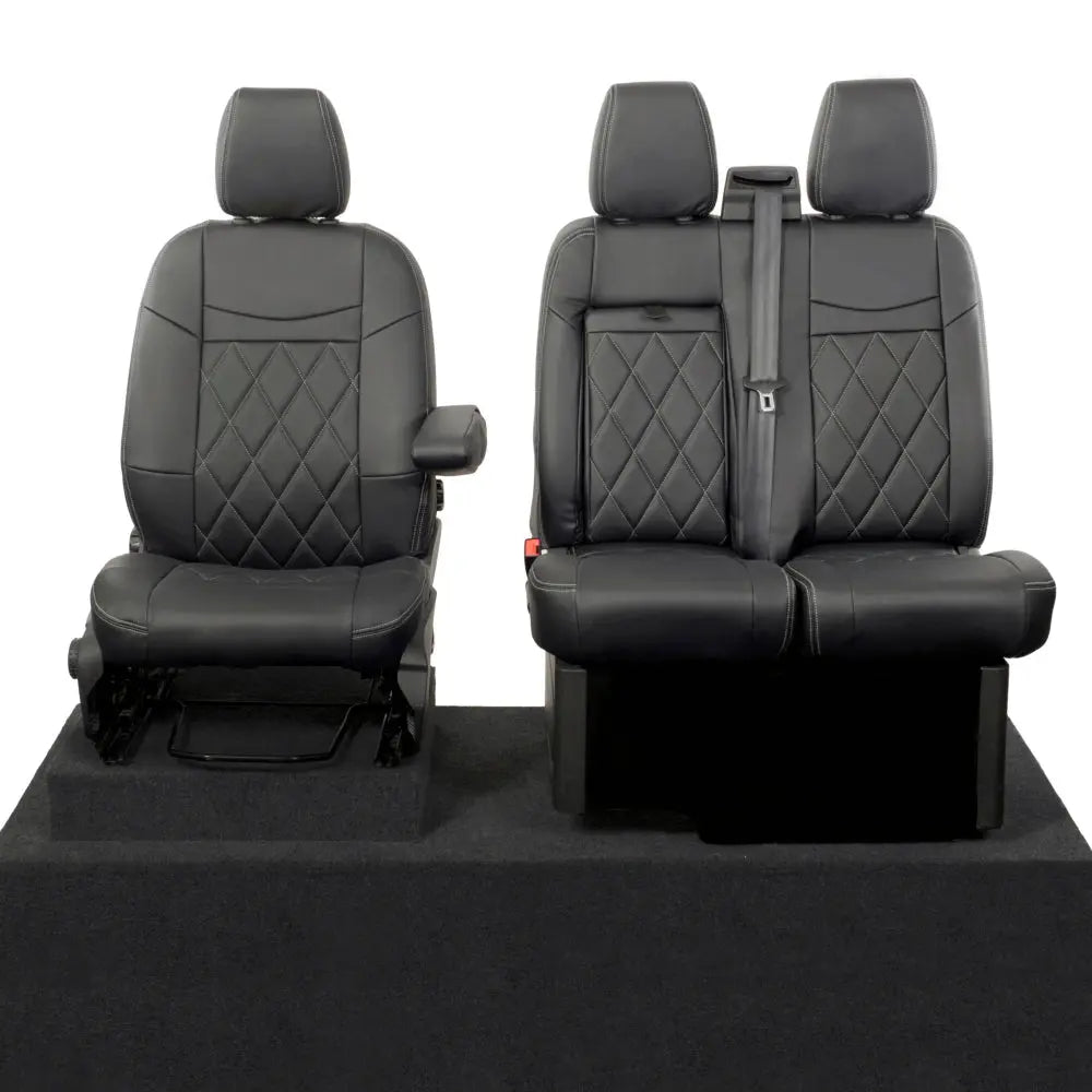 Ford Transit Custom Tailored Leatherette Seat Covers (2013-2023) - UK Custom Covers