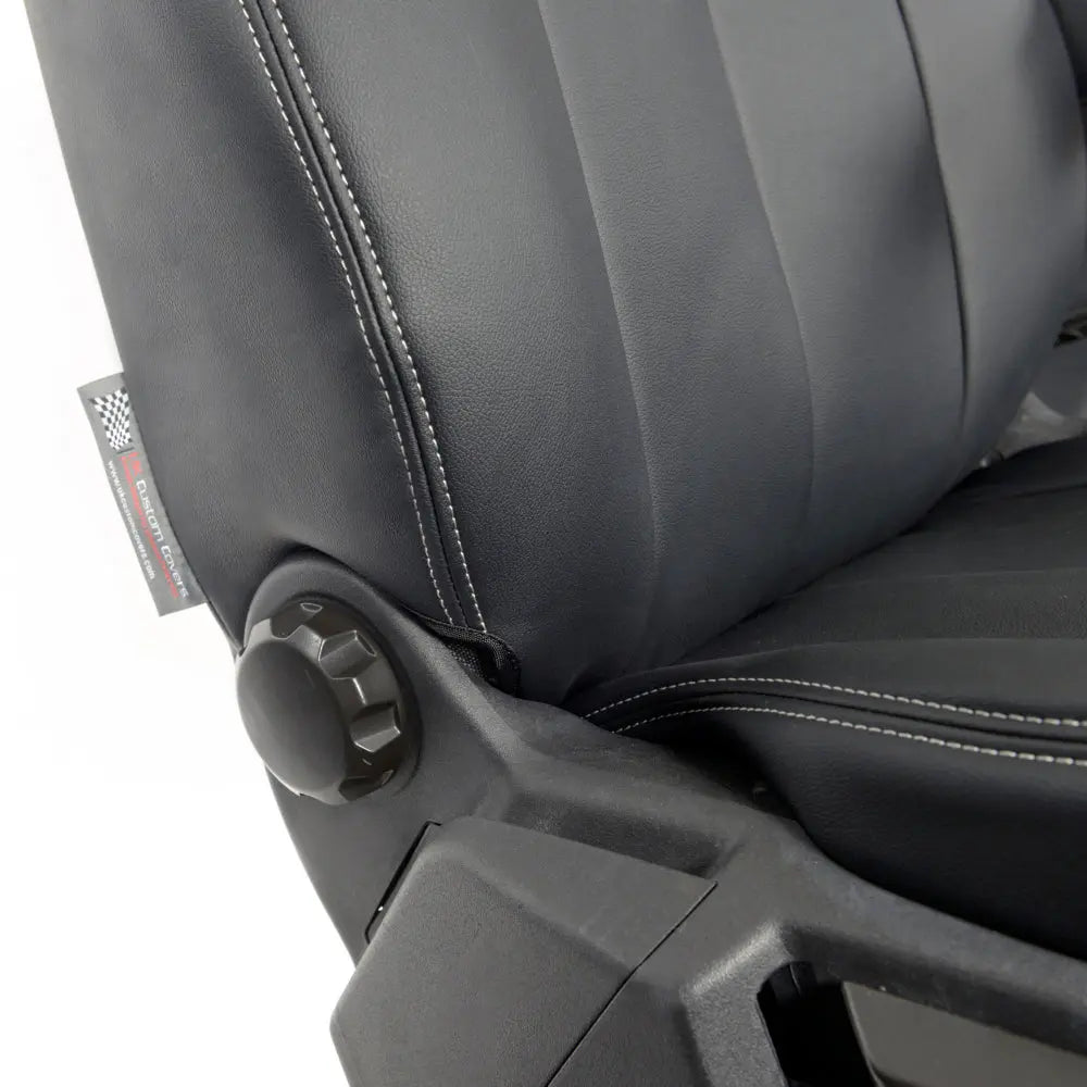 Ford Transit Van Tailored Leatherette Seat Covers - Black - UK Custom Covers