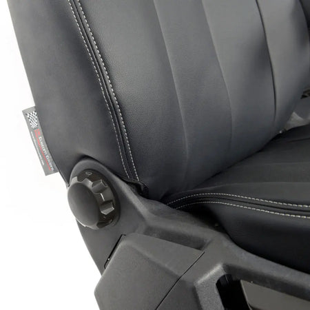 Ford Transit Van Tailored Leatherette Seat Covers - Black - UK Custom Covers