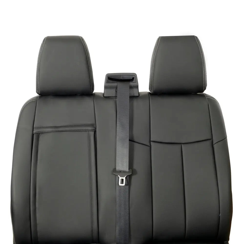 Ford Transit Van Tailored Leatherette Seat Covers - Black - UK Custom Covers