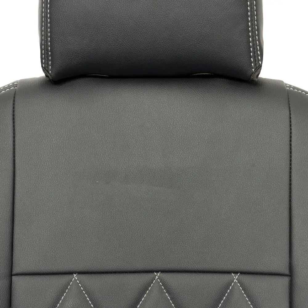 Ford Transit Van Tailored Leatherette Seat Covers - Black - UK Custom Covers