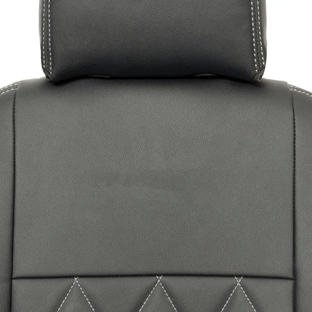Ford Transit Van Tailored Leatherette Seat Covers - Black - UK Custom Covers