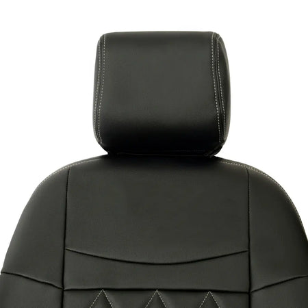 Ford Transit Connect Tailored Leatherette Seat Covers (2014 onwards) - Black - UK Custom Covers