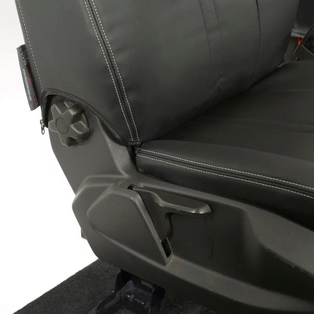 Ford Transit Connect Tailored Leatherette Seat Covers (2014 onwards) - Black - UK Custom Covers