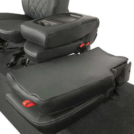 Ford Transit Connect Tailored Leatherette Seat Covers (2014 onwards) - Black - UK Custom Covers