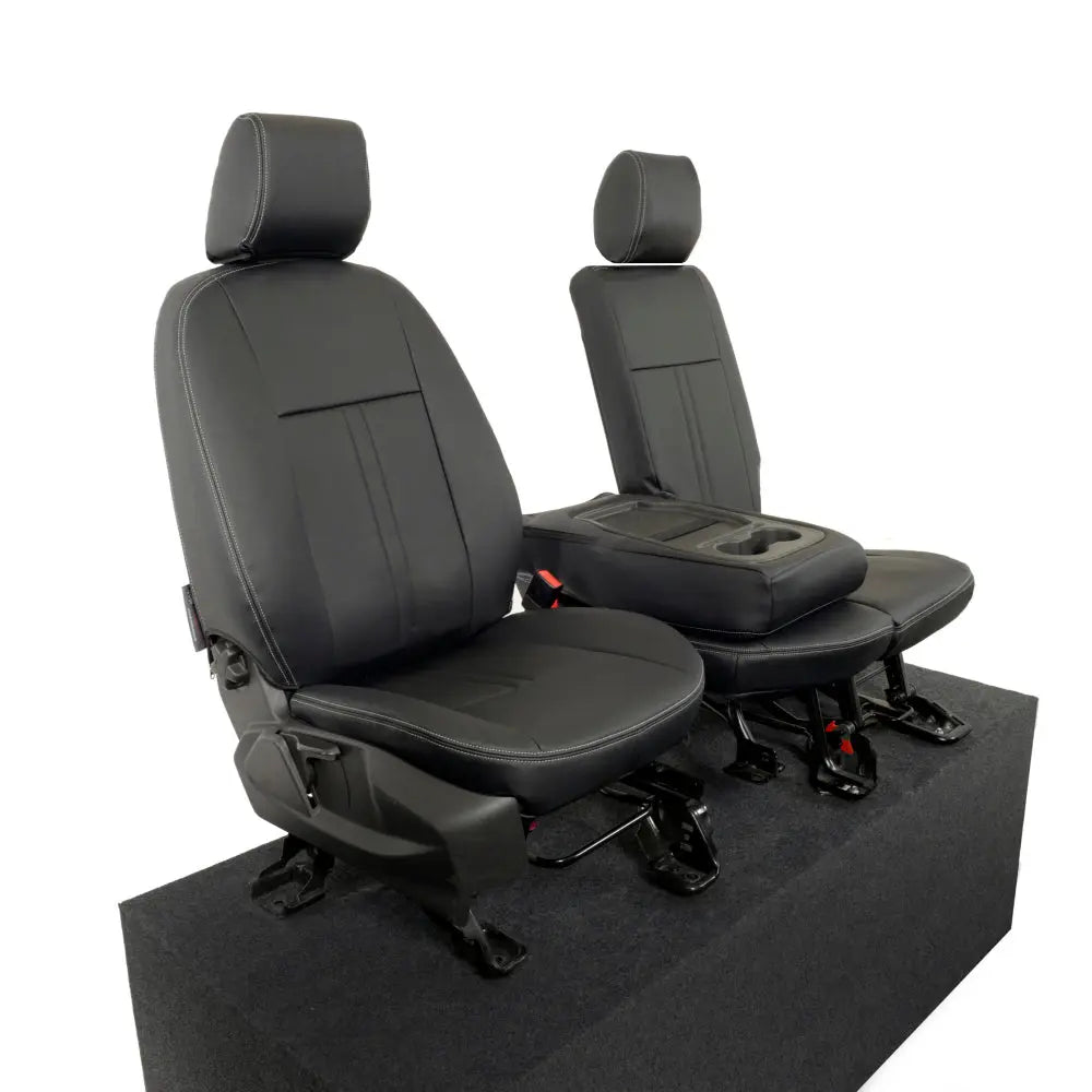 Ford Transit Connect Tailored Leatherette Seat Covers (2014 onwards) - Black - UK Custom Covers