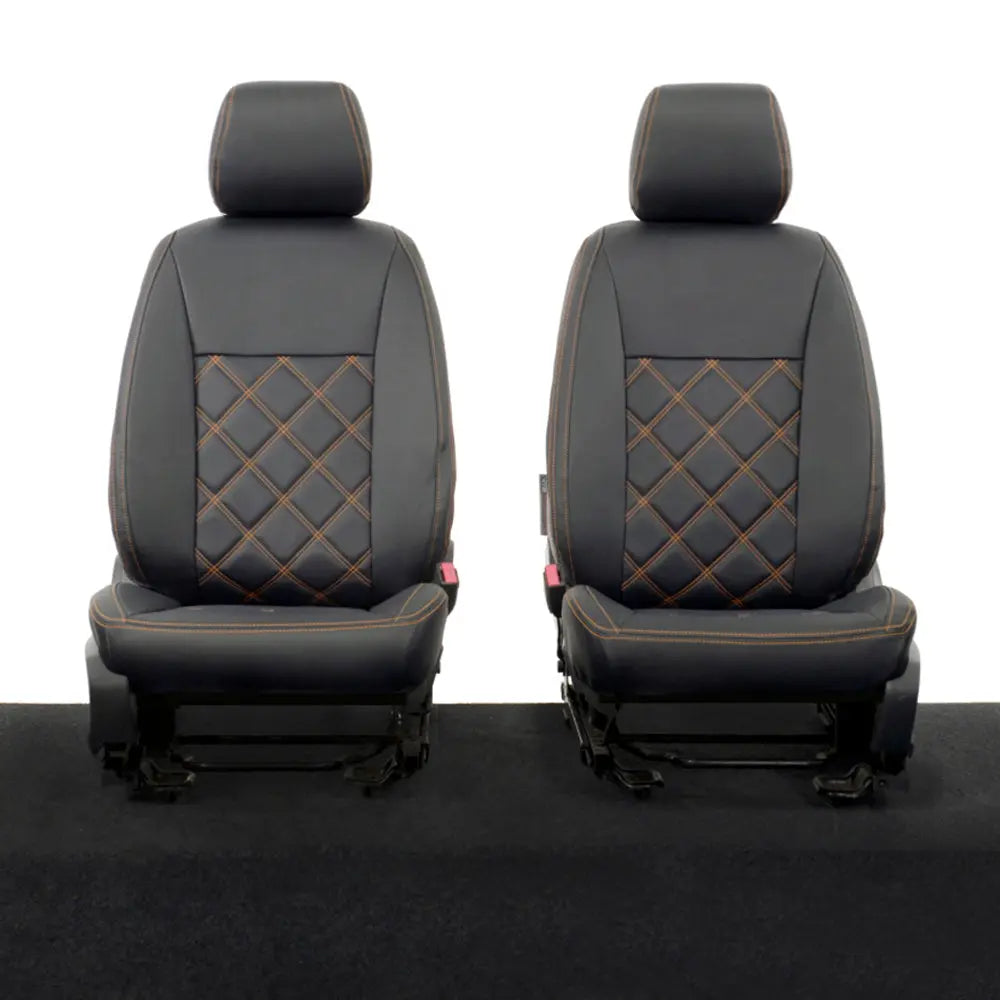 Ford Ranger Tailored Leatherette Seat Covers - Black - UK Custom Covers