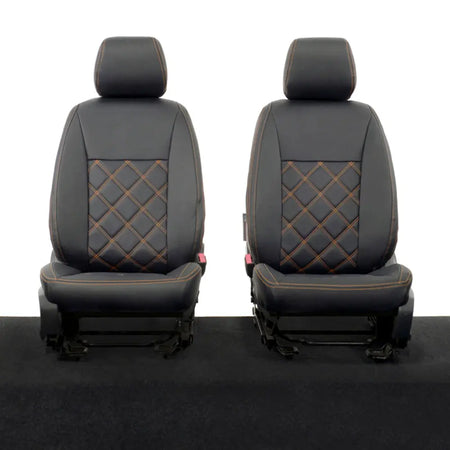 Ford Ranger Tailored Leatherette Seat Covers - Black - UK Custom Covers