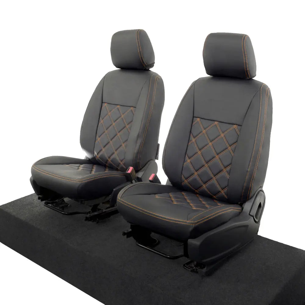 Ford Ranger Tailored Leatherette Seat Covers - Black - UK Custom Covers