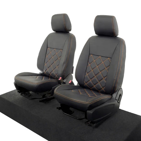 Ford Ranger Tailored Leatherette Seat Covers - Black - UK Custom Covers
