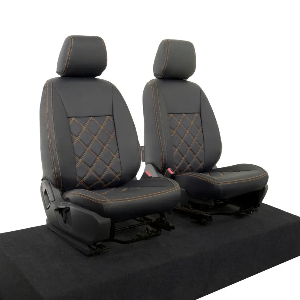 Ford Ranger Tailored Leatherette Seat Covers - Black - UK Custom Covers