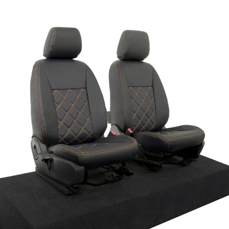 Ford Ranger Tailored Leatherette Seat Covers - Black - UK Custom Covers