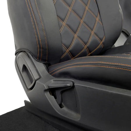Ford Ranger Tailored Leatherette Seat Covers - Black - UK Custom Covers