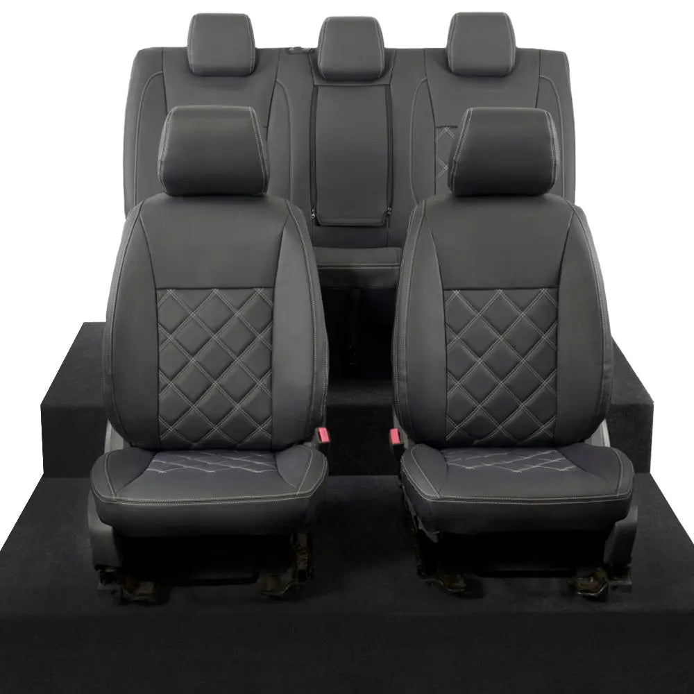 Ford Ranger Tailored Leatherette Seat Covers - Black - UK Custom Covers