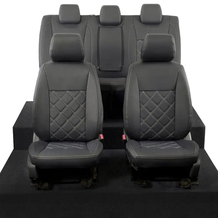 Ford Ranger Tailored Leatherette Seat Covers - Black - UK Custom Covers