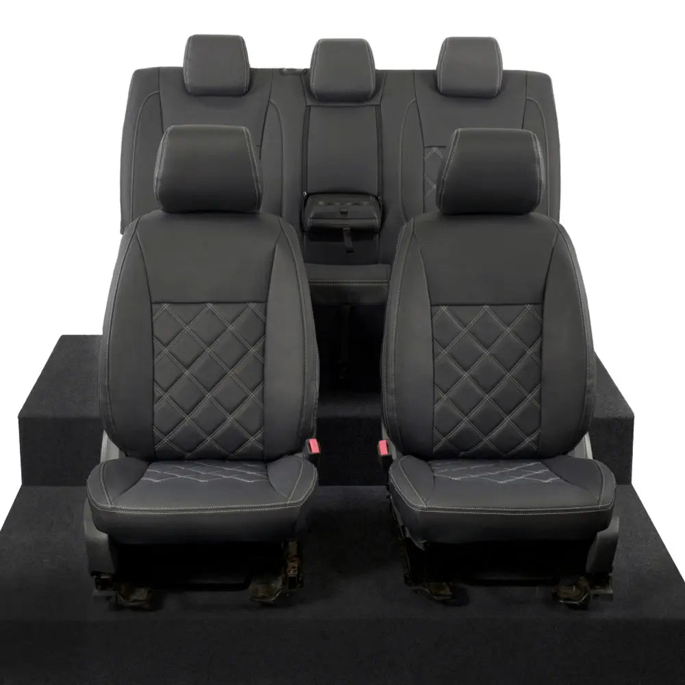 Ford Ranger Tailored Leatherette Seat Covers - Black - UK Custom Covers