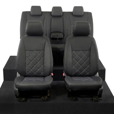 Ford Ranger Tailored Leatherette Seat Covers - Black - UK Custom Covers