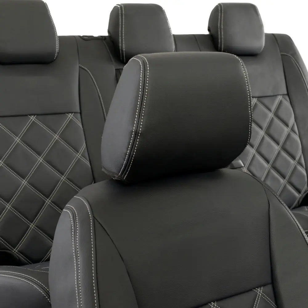Ford Ranger Tailored Leatherette Seat Covers - Black - UK Custom Covers