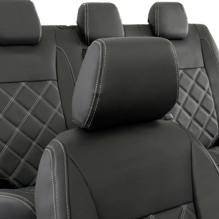 Ford Ranger Tailored Leatherette Seat Covers - Black - UK Custom Covers