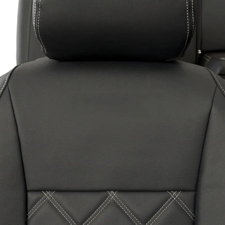 Ford Ranger Tailored Leatherette Seat Covers - Black - UK Custom Covers