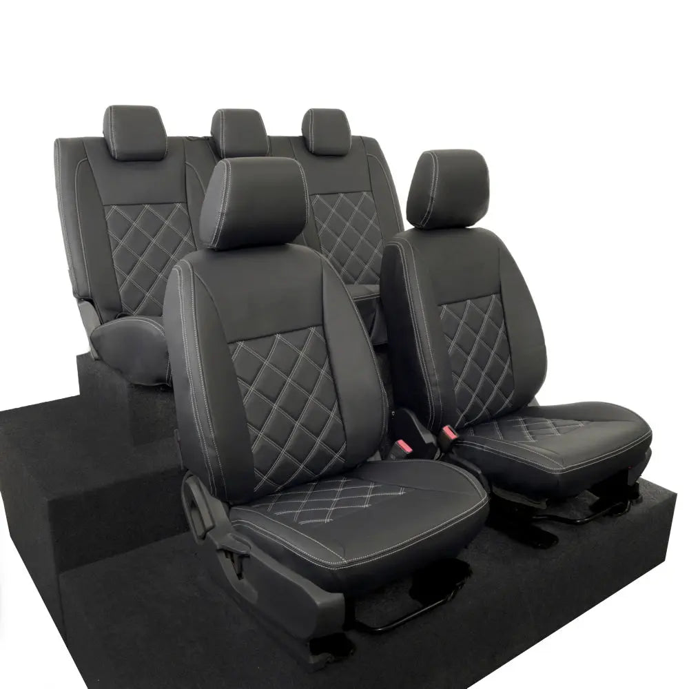 Ford Ranger Tailored Leatherette Seat Covers - Black - UK Custom Covers