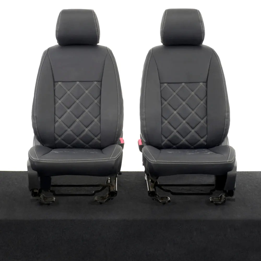 Ford Ranger Tailored Leatherette Seat Covers - Black - UK Custom Covers
