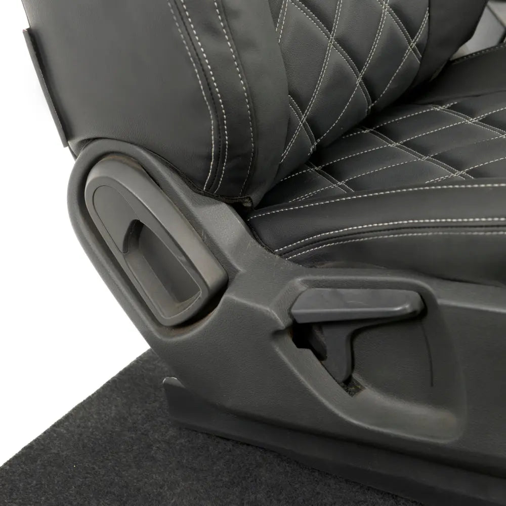 Ford Ranger Tailored Leatherette Seat Covers - Black - UK Custom Covers