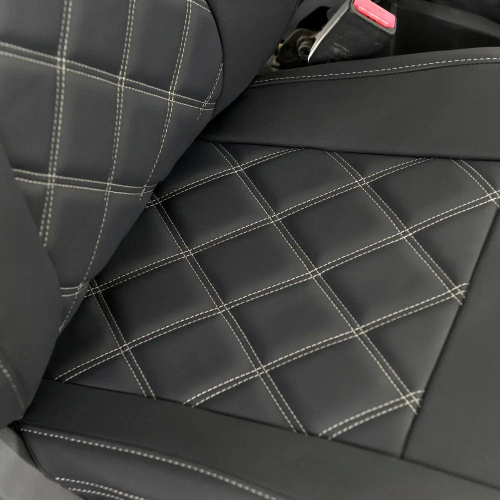 Ford Ranger Tailored Leatherette Seat Covers - Black - UK Custom Covers