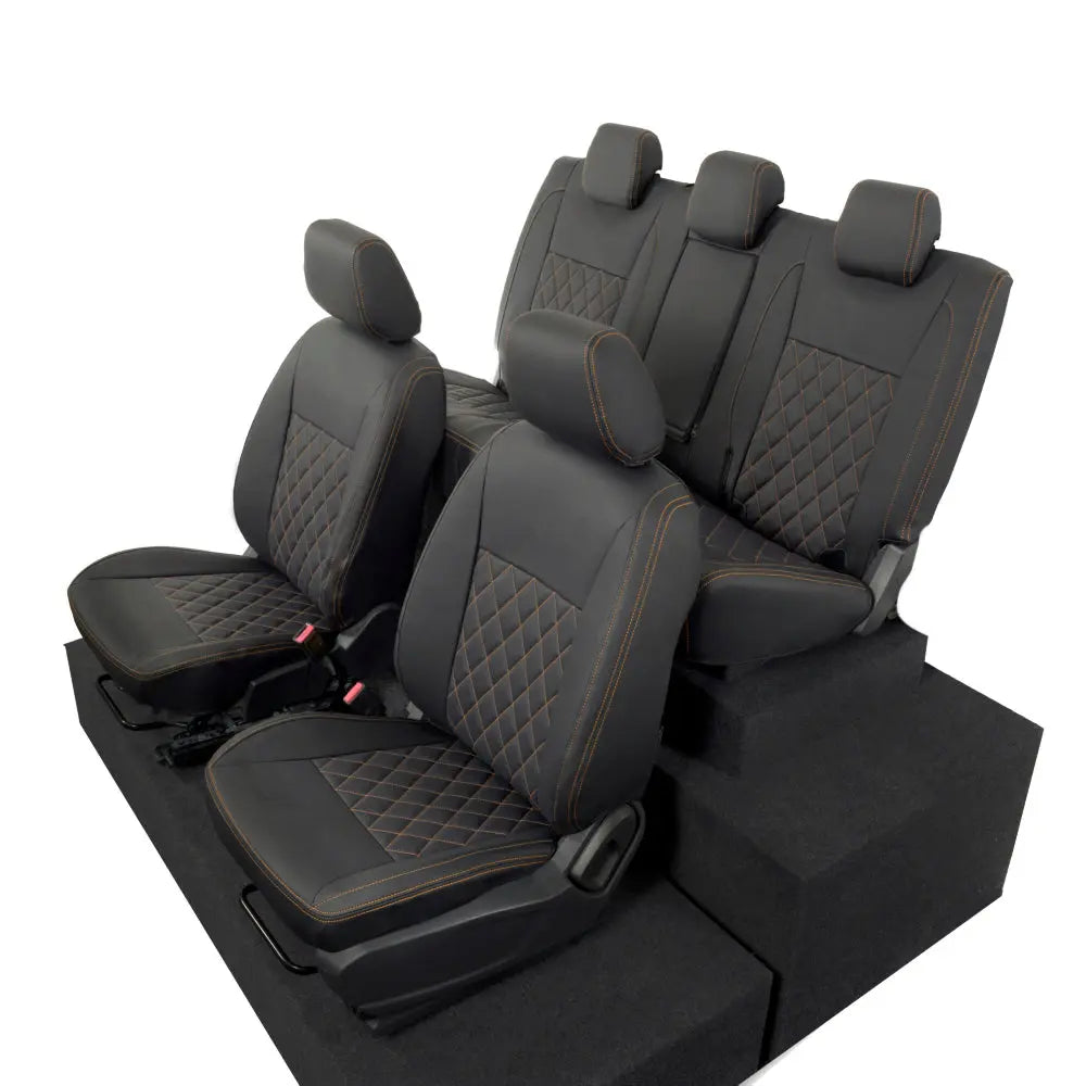Ford Ranger Tailored Leatherette Seat Covers - Black - UK Custom Covers