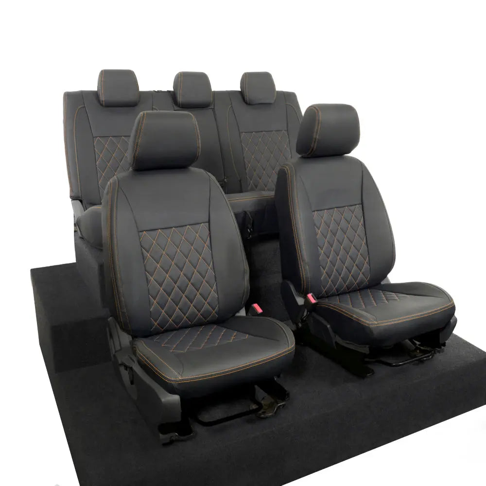Ford Ranger Tailored Leatherette Seat Covers - Black - UK Custom Covers